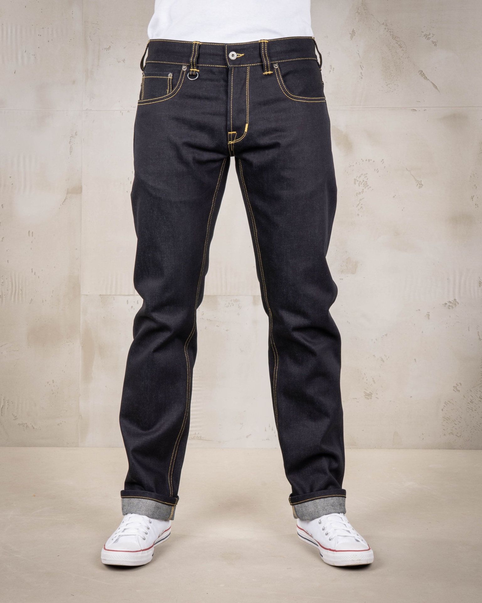 16 oz selvedge-farkut edestä – Pike Brothers